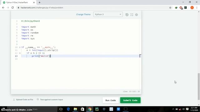Python IF- Else- HackerRank смотреть онлайн