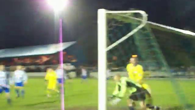 Gedman gets a little stamp in on the Rossendale keeper... смотреть онлайн