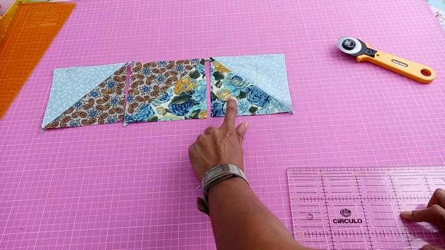 Como Fazer Bloco De Patchwork - Estrela De 8 Pontas Com Retalhos - Patchwork E Quilting