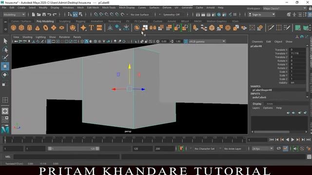 Autodesk Maya House Modeling Tutorial смотреть онлайн