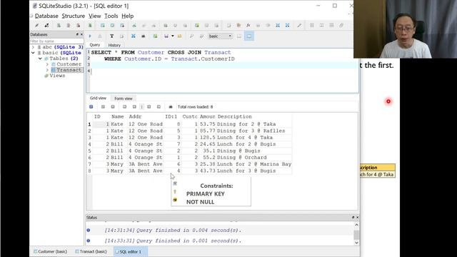Python Programming -Database Essentials and SQL T05 - Cross and Inner Joins (Part 3/3) смотреть онлайн