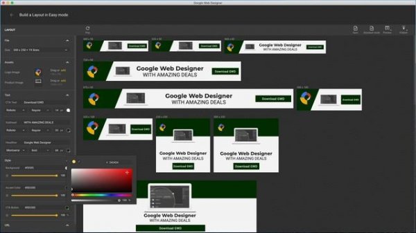 Easy Mode - Google Web Designer
