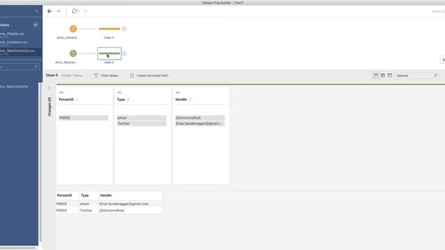 Tableau Prep: Combining two tables with identical column names смотреть онлайн