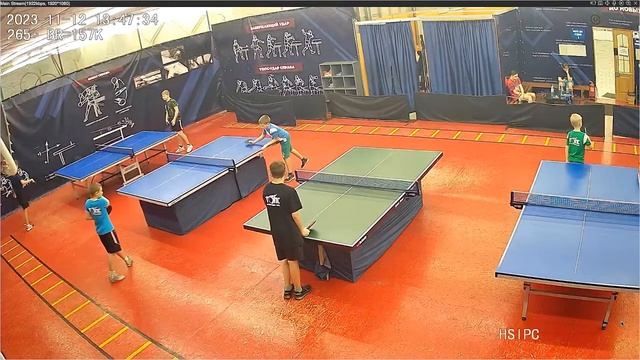 Воскресные Лиги по настольному теннису в клубе ТОПС Новоильинского района от 12.11.23 смотреть онлайн