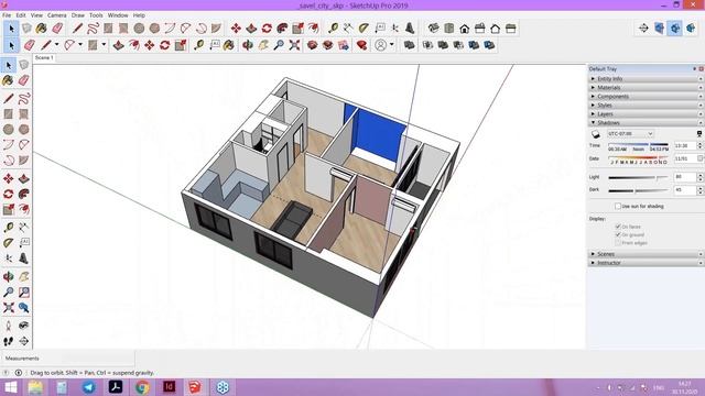 Детализация интерьера в SketchUp: от планировки до изготовления мебели. Примеры реальных проектов смотреть онлайн
