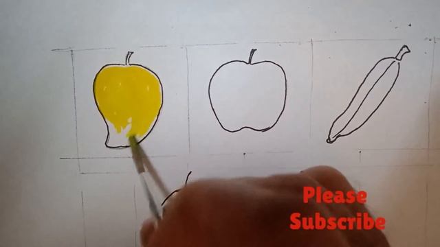 Let's Draw Five Fruits # Fruits Images # Easy Fruit Drawings # Drawing For Kids смотреть онлайн