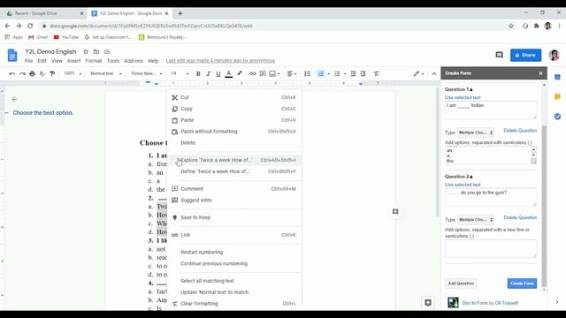 How to convert word doc to Google Form смотреть онлайн