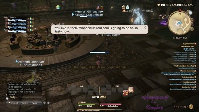 FINAL FANTASY XIV PS4 gameplay - All Saints Wake 2022 The Phantoms Feast смотреть онлайн