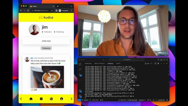 CS50W Project 4: Network (? Kudos) смотреть онлайн