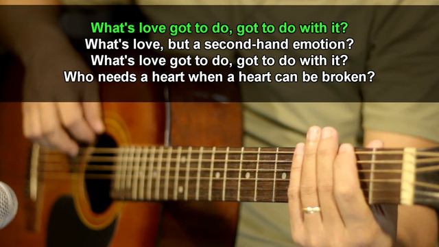 What's love got to do with it - Tina Turner (Acoustic karaoke) смотреть онлайн
