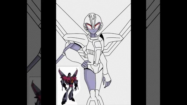 Speedpaint №3//Starscream (Transformers: Animated)