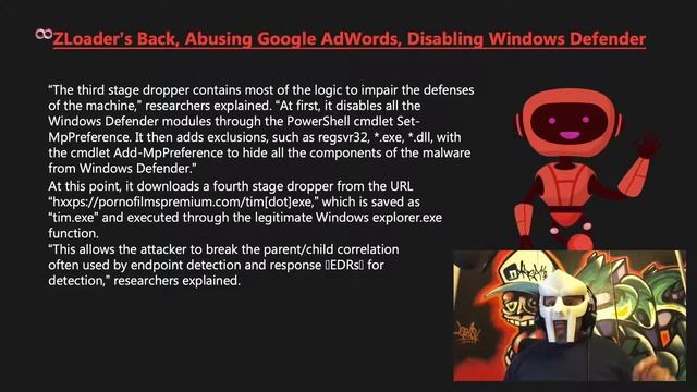ZLoader’s Back, Abusing Google AdWords, Disabling Windows Defender смотреть онлайн