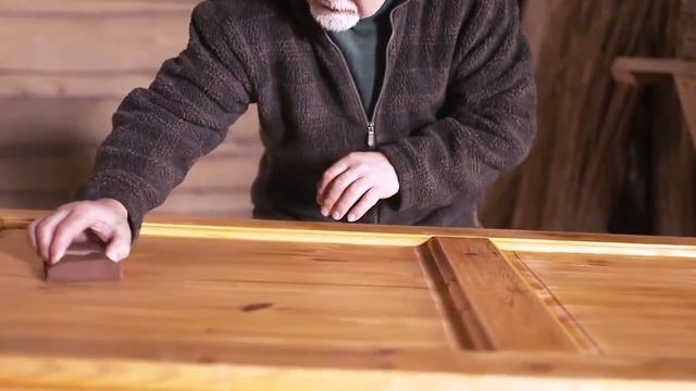 Окрашивание деревянной двери пропиткой Пинотекс Pinotex Interior смотреть онлайн