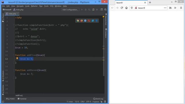 #php7 #basic 9-dars | functions смотреть онлайн