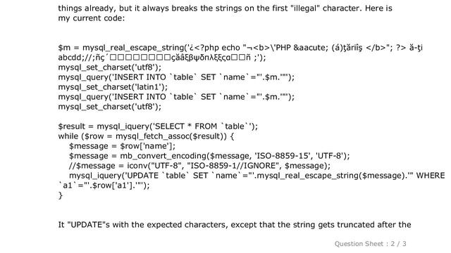 MySQL : Convert latin1 characters on a UTF8 table into UTF8 смотреть онлайн