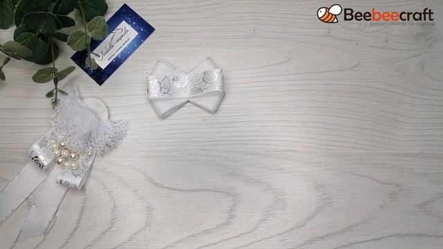 Невероятно красивый. Из репсовой ленты и кружева Школьный Галстук МК DIY Beebeecraft смотреть онлайн