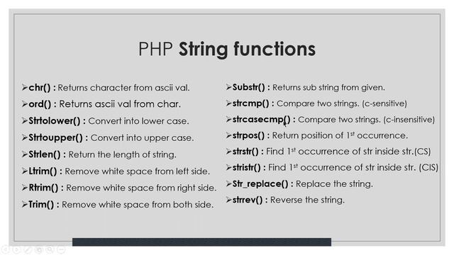 String functions in php. built-in string functions смотреть онлайн