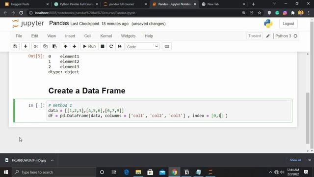 Python Pandas Tutorial part 2 | Create A Series & Data Frame In Pandas смотреть онлайн