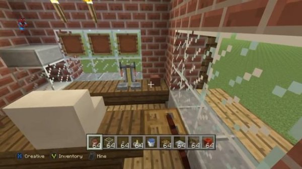 Minecraft Tutorial: How To Make A Train Station Inside/Outside