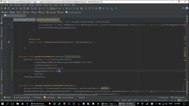 Make an Android App Like UBER - Part 22 - Draw Route Between Two Points (Google Maps) смотреть онлайн