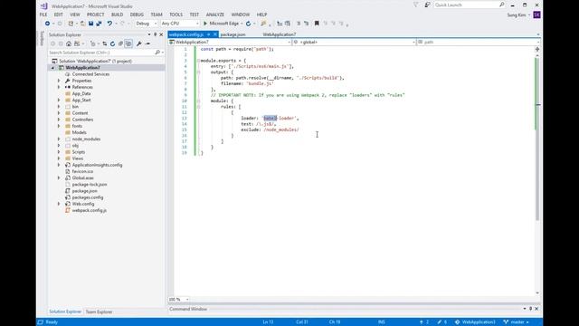 Setting up ES6 environment in ASP.NET MVC смотреть онлайн