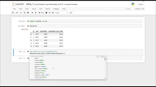 Python (Pandas) - Pivoting смотреть онлайн