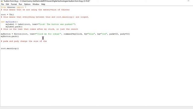 button from tkinter - python coding смотреть онлайн