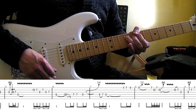 Pink Floyd - Comfortably Numb 2nd guitar solo lesson (with tablatures and backing tracks) смотреть онлайн