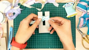 Как сделать простой бантик из ленты + шаблон для бантика / украшение для Скрапбукинга/ ribbon bow