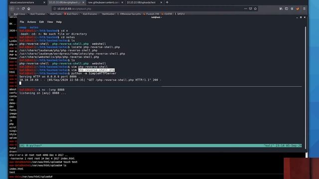 Bashed Spawning a Shell - Hack the Box смотреть онлайн