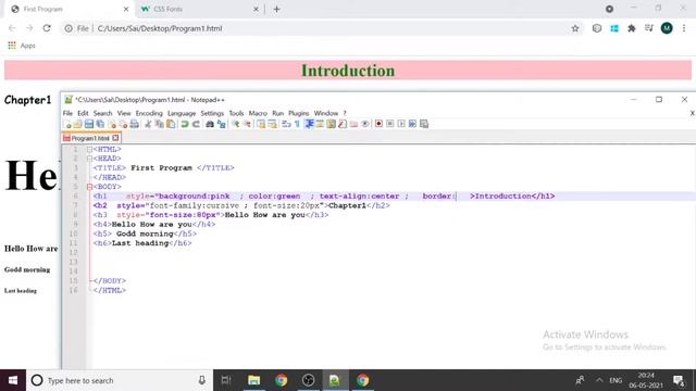 HTML Heading TAG | Text Size | Font Style | Border| Explained In Hindi | TechieVilla смотреть онлайн
