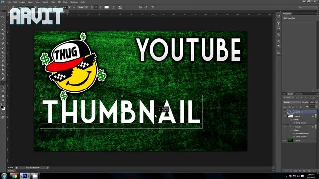 How To Make Thumbnails For Youtube Videos With Photoshop 2016 (Tutorial) смотреть онлайн