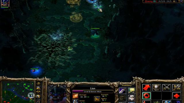 Warcraft 3 Dota Lion (Demon Witch) ''BestMurlocPlay ' смотреть онлайн