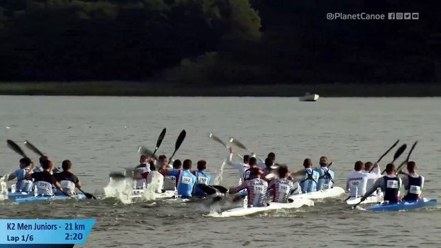 Carnage From The Start In K2 Junior Men / 2023 ICF Canoe-Kayak Marathon World Championships Vejen
