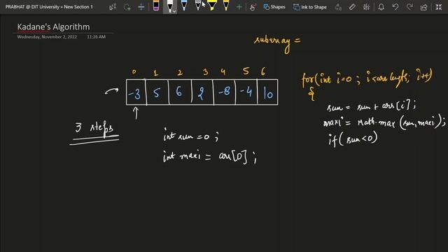 Kadane's Algorithm - LeetCode | Maximum Subarray Sum | Largest sum contiguous subarray смотреть онлайн