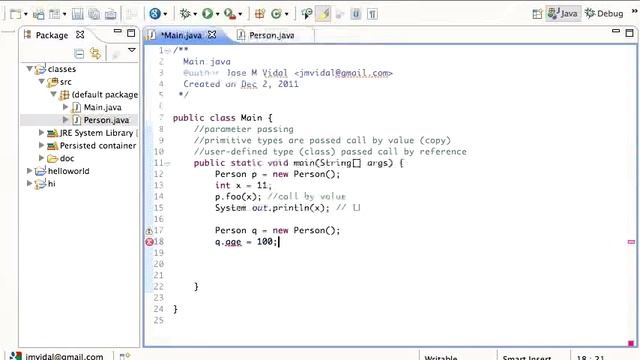 Java Parameter passing: Call by Reference and Value Tutorial смотреть онлайн
