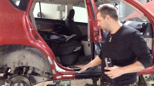 Кузовной ремонт . RAV-4 . Ремонт за который не жалко денег . смотреть онлайн
