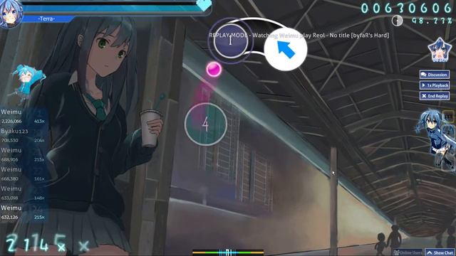 Osu!: Reol -No Title (Hard) FC смотреть онлайн