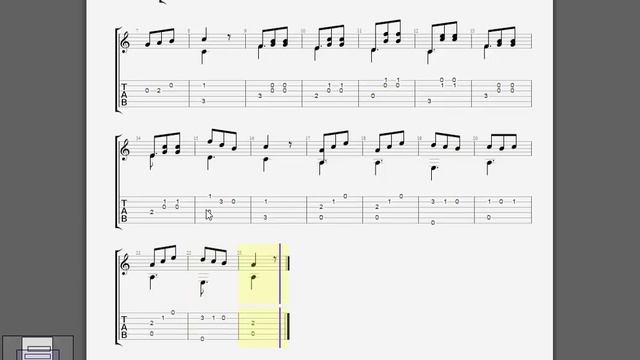 CARULLI GUITAR Tab - No 1 смотреть онлайн