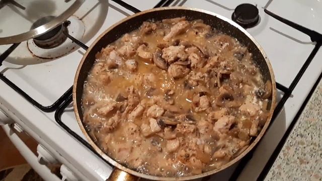 куриная грудка с шампиньонами