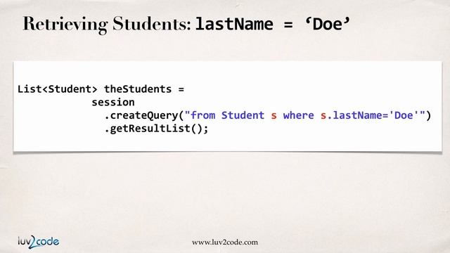 Hibernate Tutorial #19 - Querying Objects with HQL - Overview смотреть онлайн