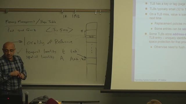 Operating Systems Lecture 60: Main Memory (6): Paging (2): Page Table, TLB and Effective Access Tim смотреть онлайн