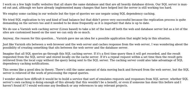 Idea to develop a caching server between IIS and SQL Server (2 Solutions!!) смотреть онлайн