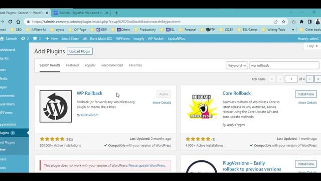 How to rollback to a previous version of a WordPress plugin easily смотреть онлайн