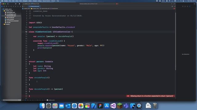 How to save data in swift, using codables and user defaults смотреть онлайн