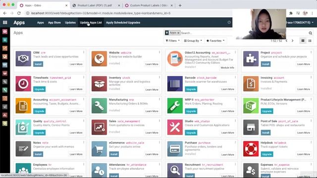 Install Add-ons Custom Product Labels di Odoo 12 melalui Docker смотреть онлайн