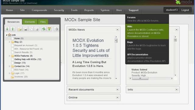 MODX Revolution: User Interface смотреть онлайн