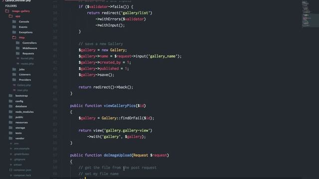 Laravel Gallery App - 6 - Uploading images to gallery using Dropzone JS смотреть онлайн
