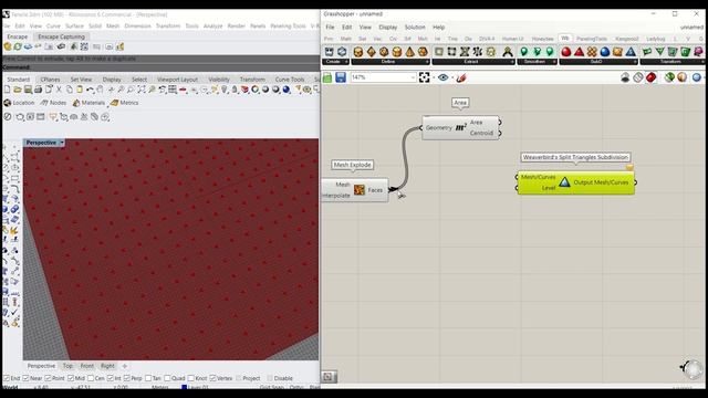 Rhino Grasshopper -Tensile Structure Pavilion - Easy Kangaroo 2 & Weaverbird tutorial смотреть онлайн