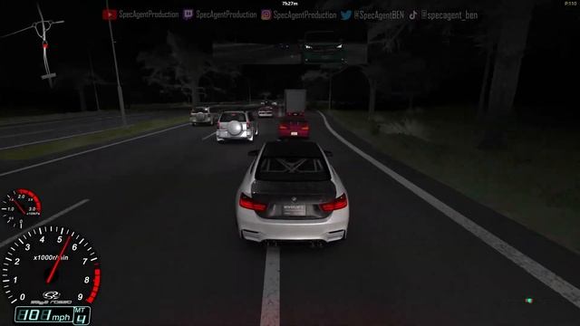 Assetto Corsa | Exploring New Map (Horizon New Gen) Traffic Server - 513HP M4 F82 & 873HP R34 GTR